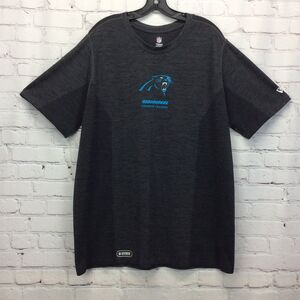 NFL Team Apparel Carolina Panthers Shirt Men's Size XXL Combine Training Active